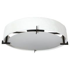 FINAL DEPOSIT Bespoke Plaster & Iron Fixture in the Manner of Jean Michel Frank