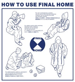 FINAL HOME 1994 Survival-Jacke und -Hose aus transparentem Nylon mit Kapuze