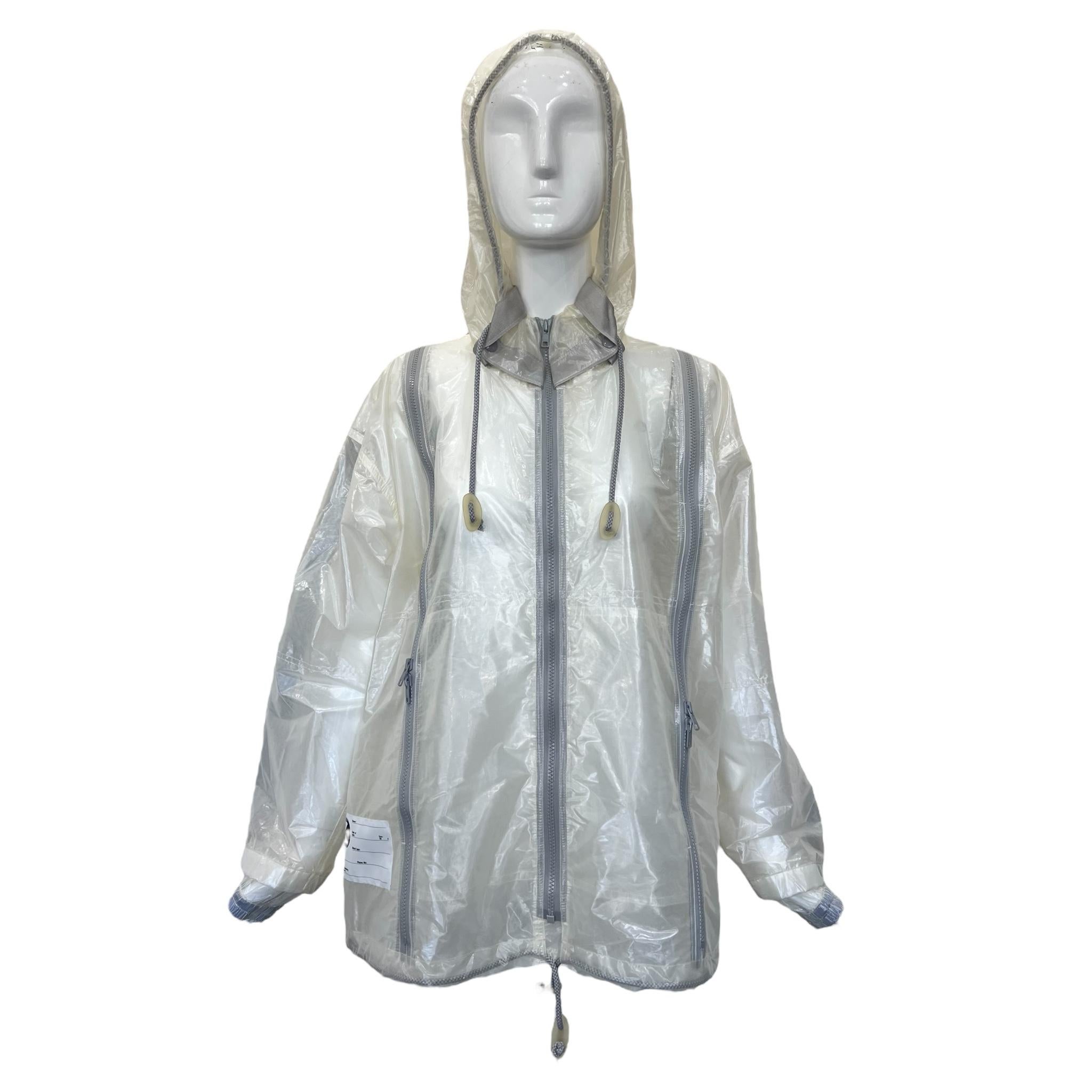 FINAL HOME 1994 Sheer Nylon Hooded Survival Jacket and Pants Excellent état - En vente à Los Angeles, CA