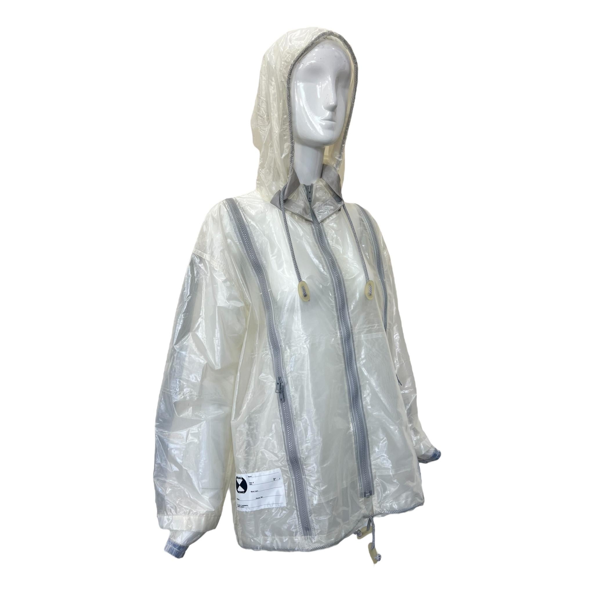FINAL HOME 1994 Sheer Nylon Hooded Survival Jacket and Pants en vente 2