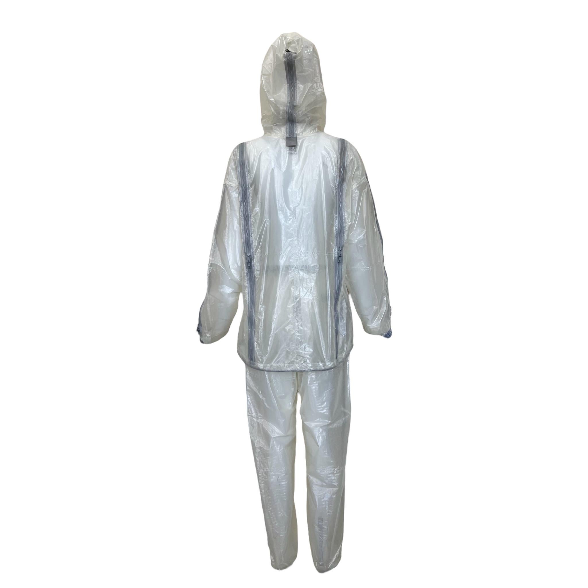 FINAL HOME 1994 Sheer Nylon Hooded Survival Jacket and Pants en vente 3