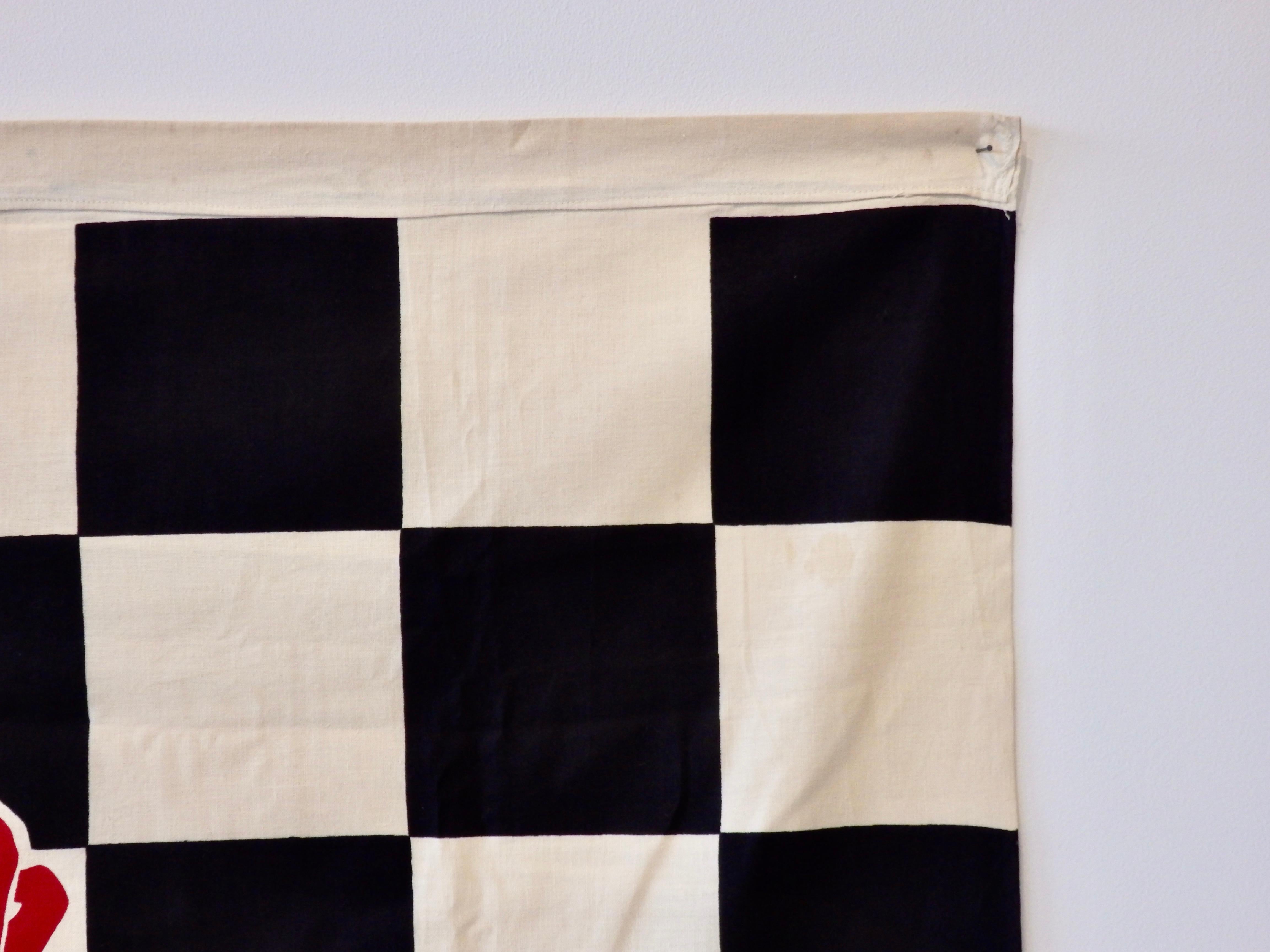 vintage checkered flag