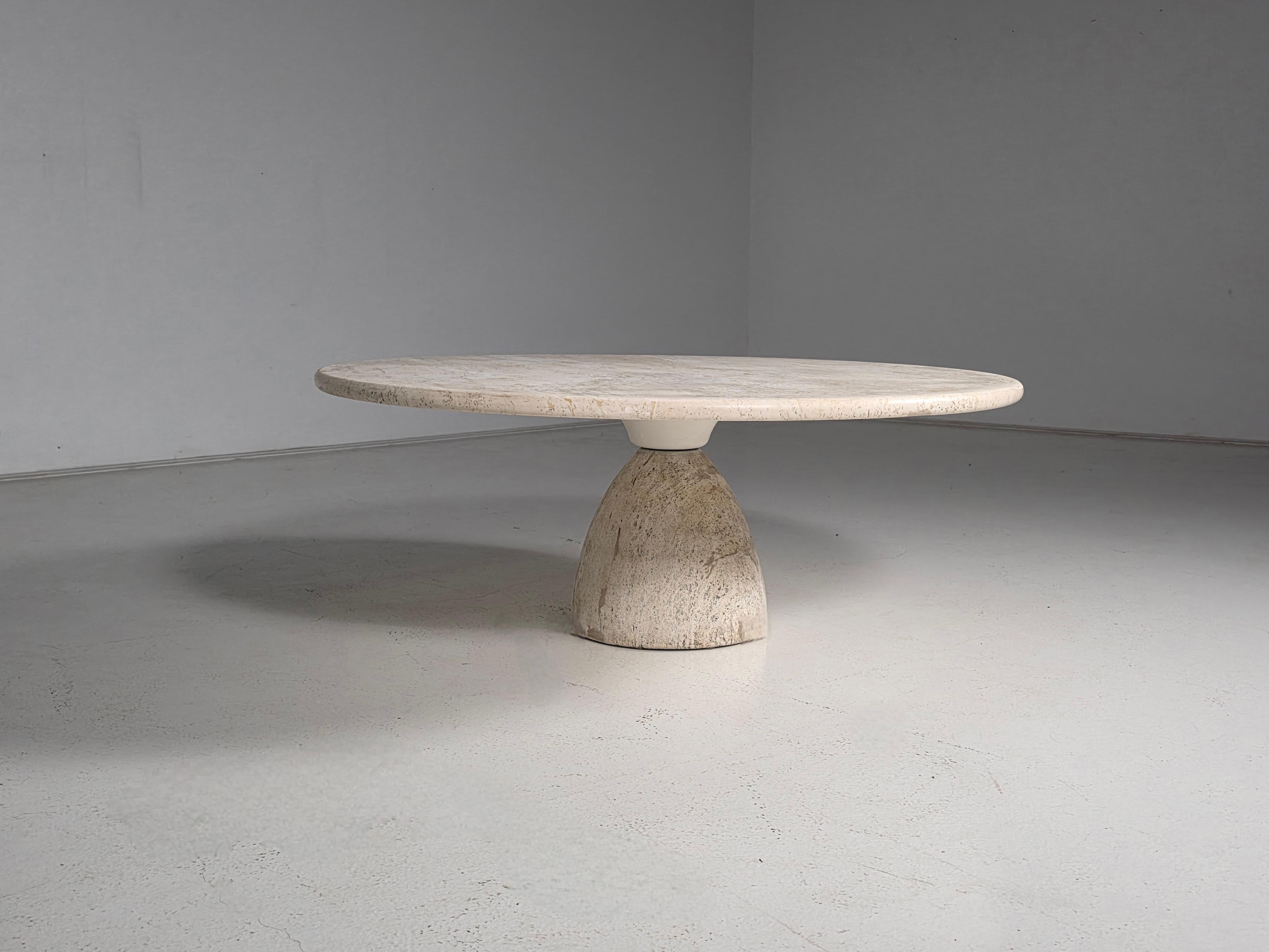 Européen Finale 1790 Travertine Coffee Table by Peter Draenert, 1970s en vente