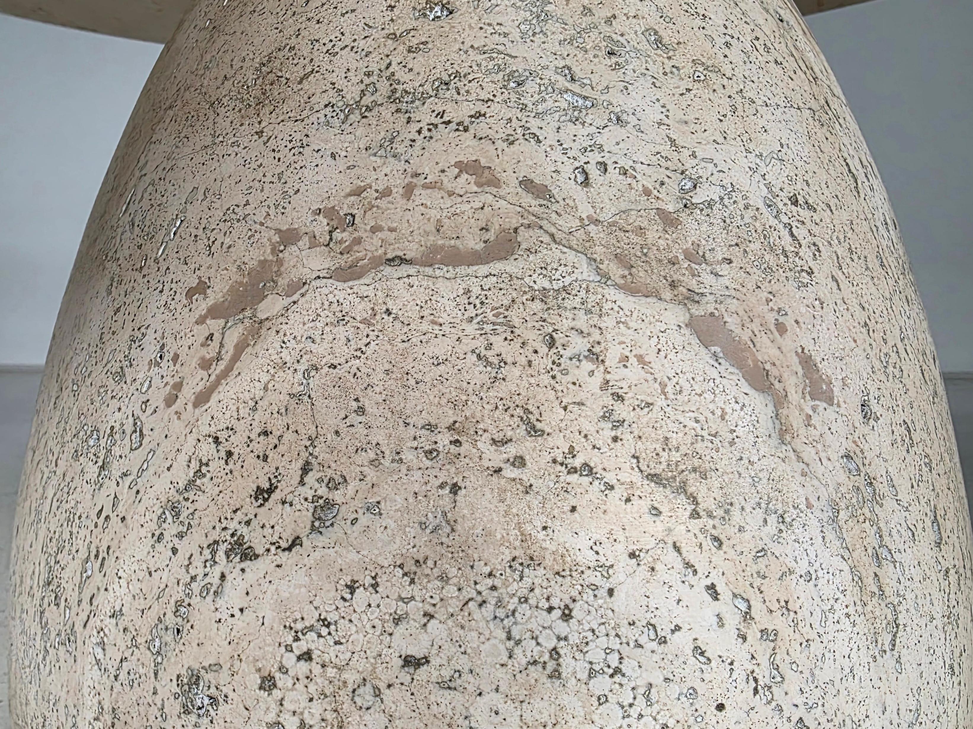 Finale 1790 Travertine Coffee Table by Peter Draenert, 1970s en vente 1