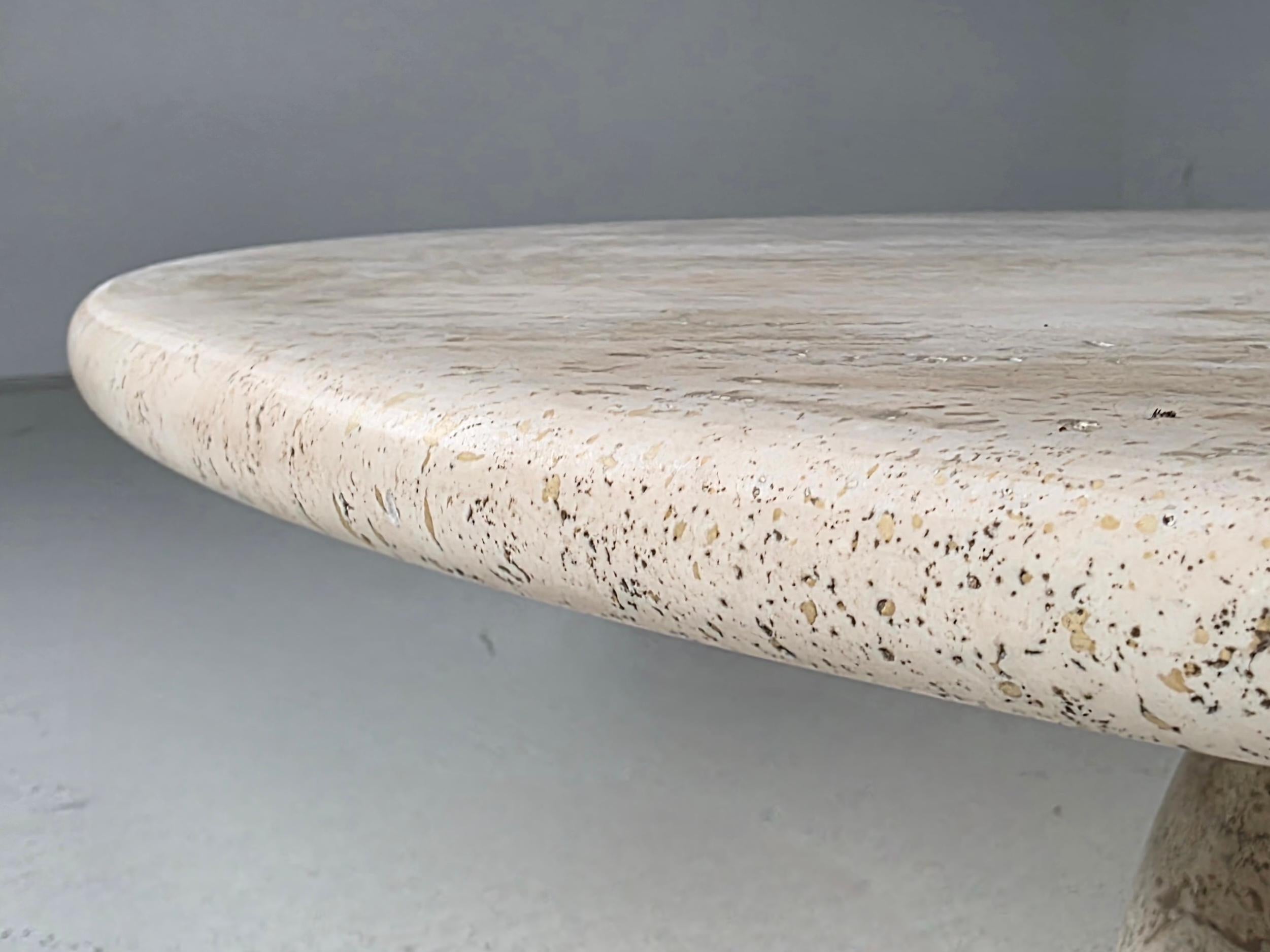 Finale 1790 Travertine Coffee Table by Peter Draenert, 1970s en vente 2