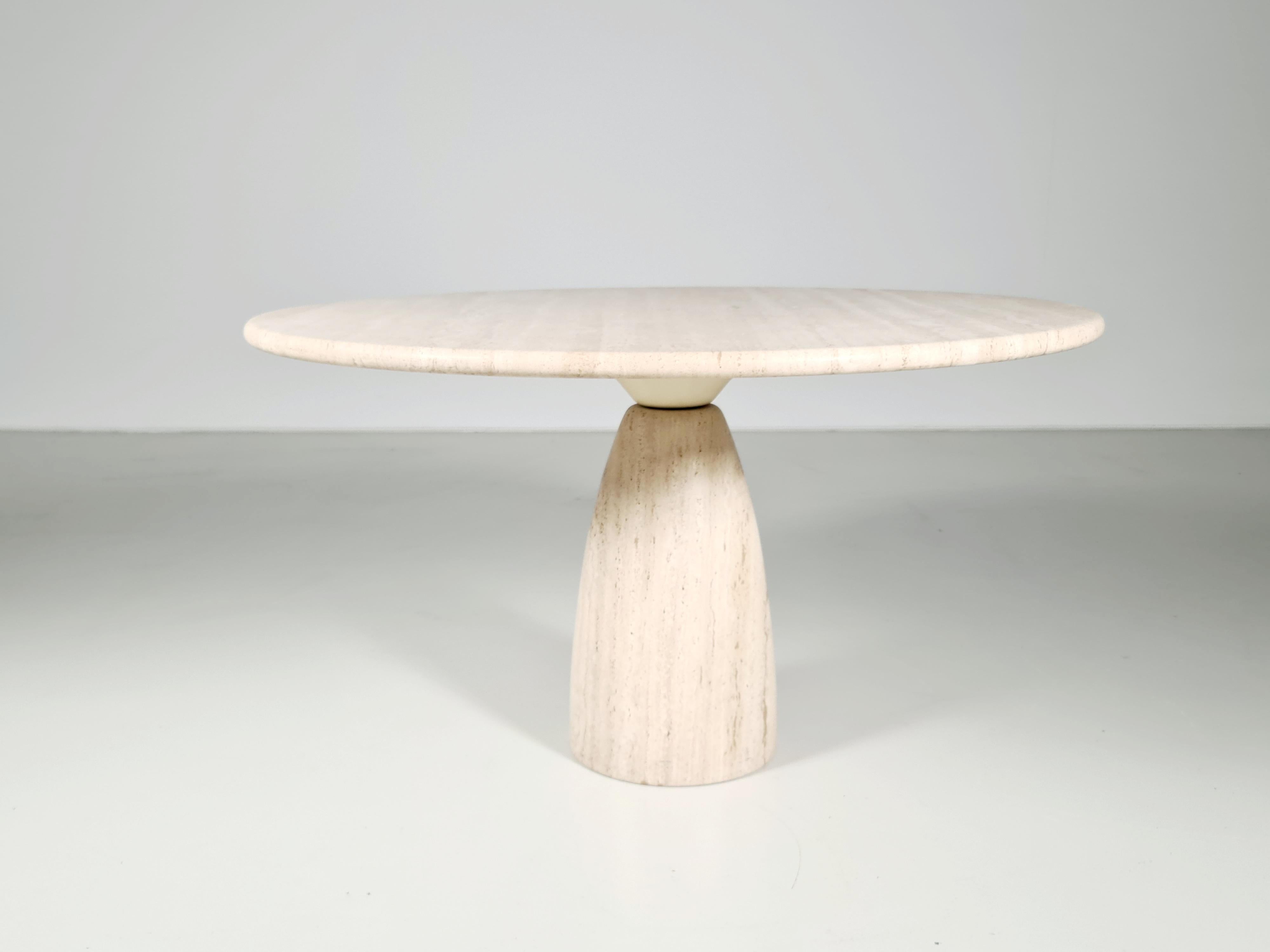 Mid-Century Modern Finale 1790 Travertine Dining Table by Peter Draenert, 1970s