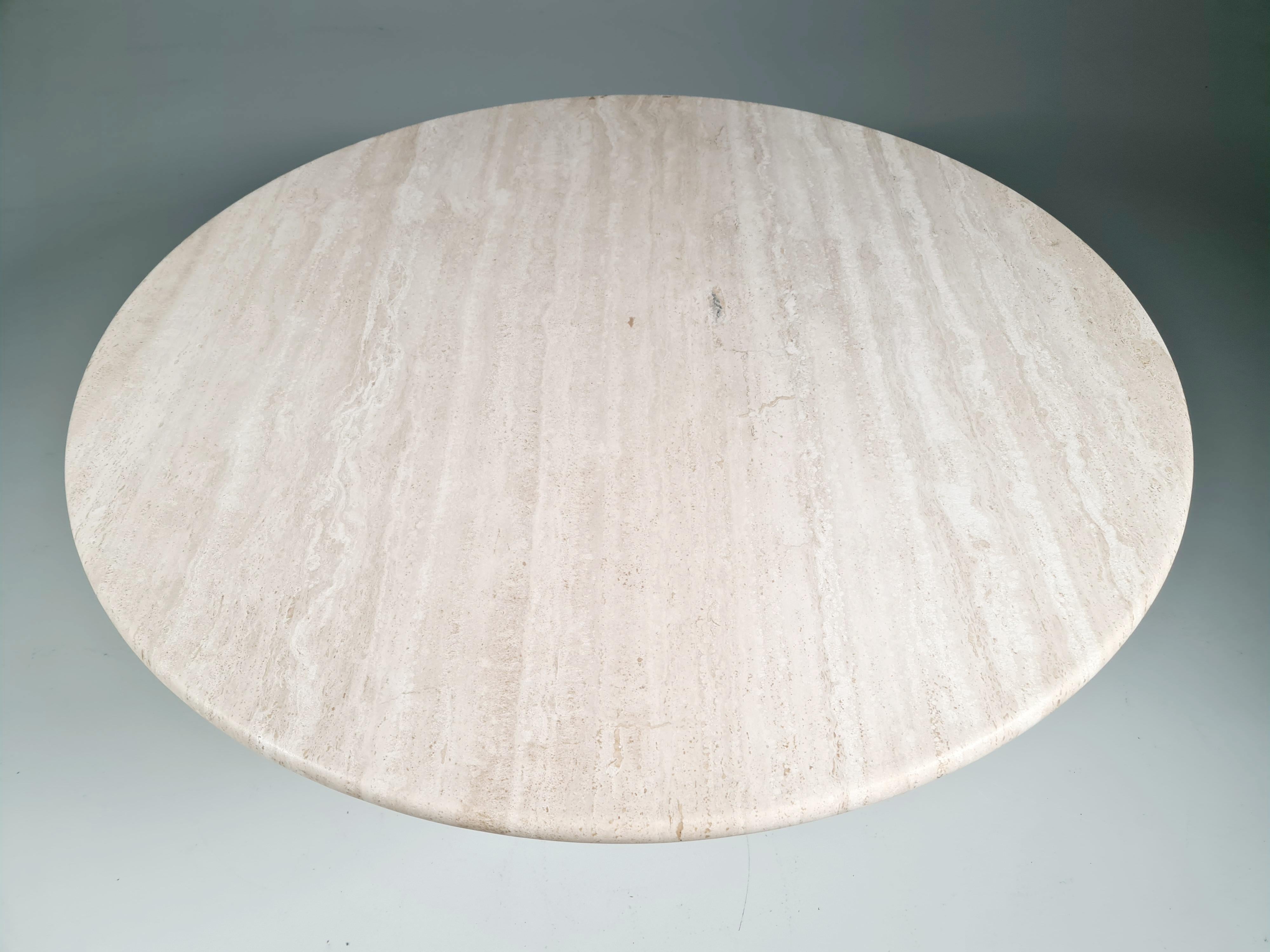 Finale 1790 Travertine Dining Table by Peter Draenert, 1970s 1