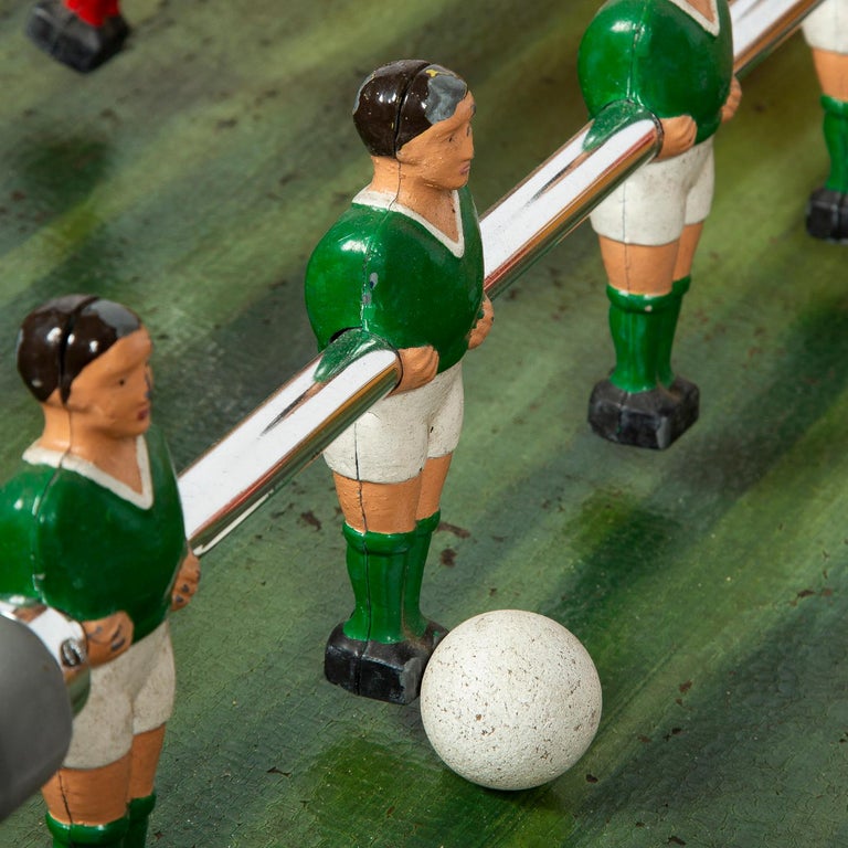 Finale "Babyfoot" Table Football, Montbeliard, France, circa 1950 at