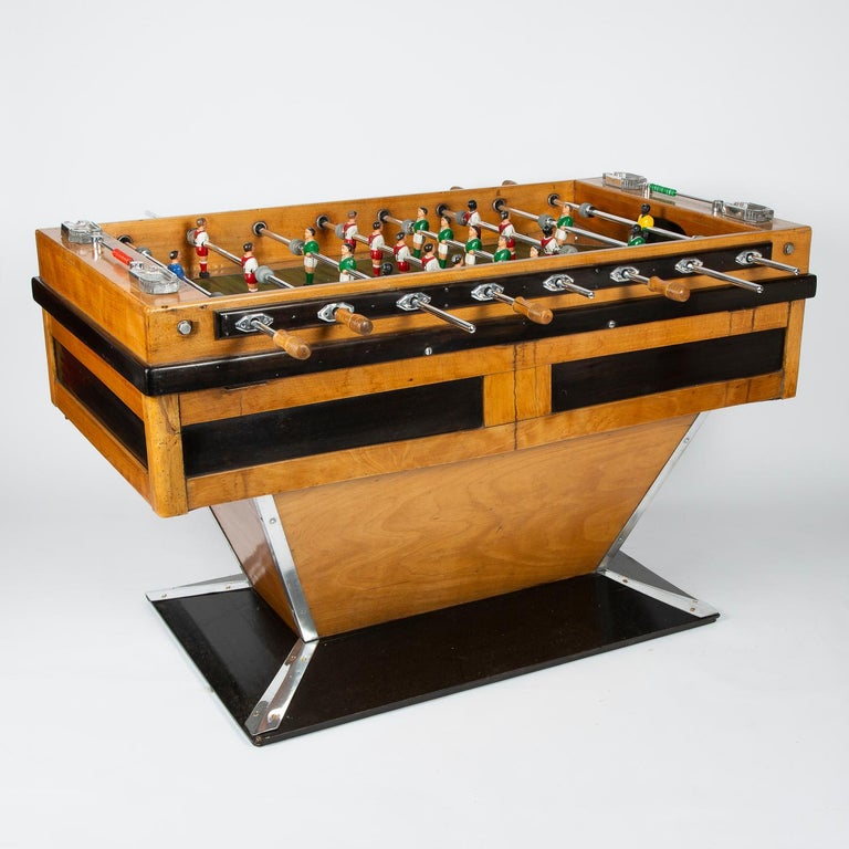 Finale "Babyfoot" Table Football, Montbeliard, France, circa 1950 at