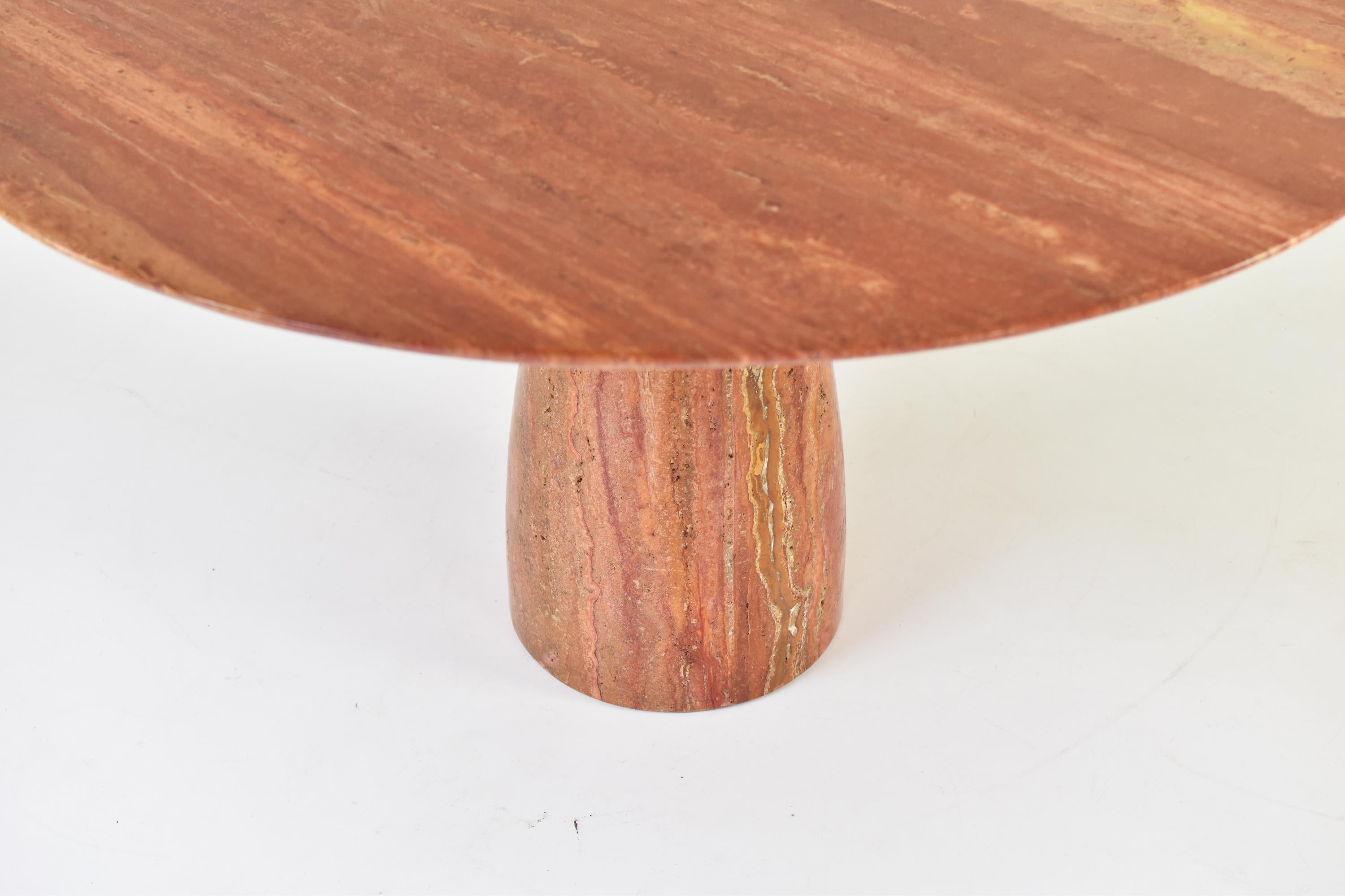 ‘Finale’ Dining Table in Persian Travertine by Peter Draenert, Germany 1970s In Good Condition In Antwerp, BE