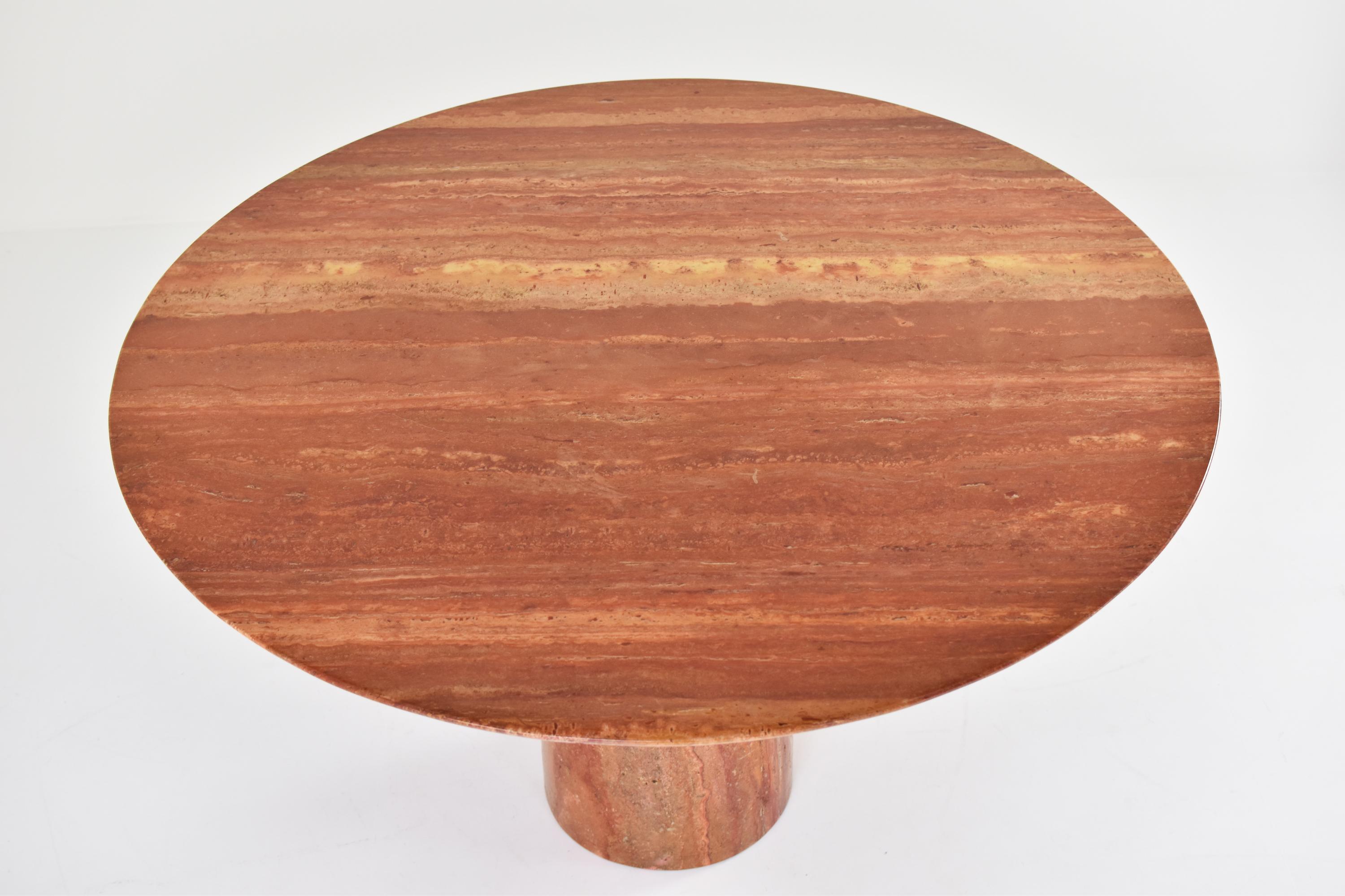 Late 20th Century ‘Finale’ Dining Table in Persian Travertine by Peter Draenert, Germany 1970s