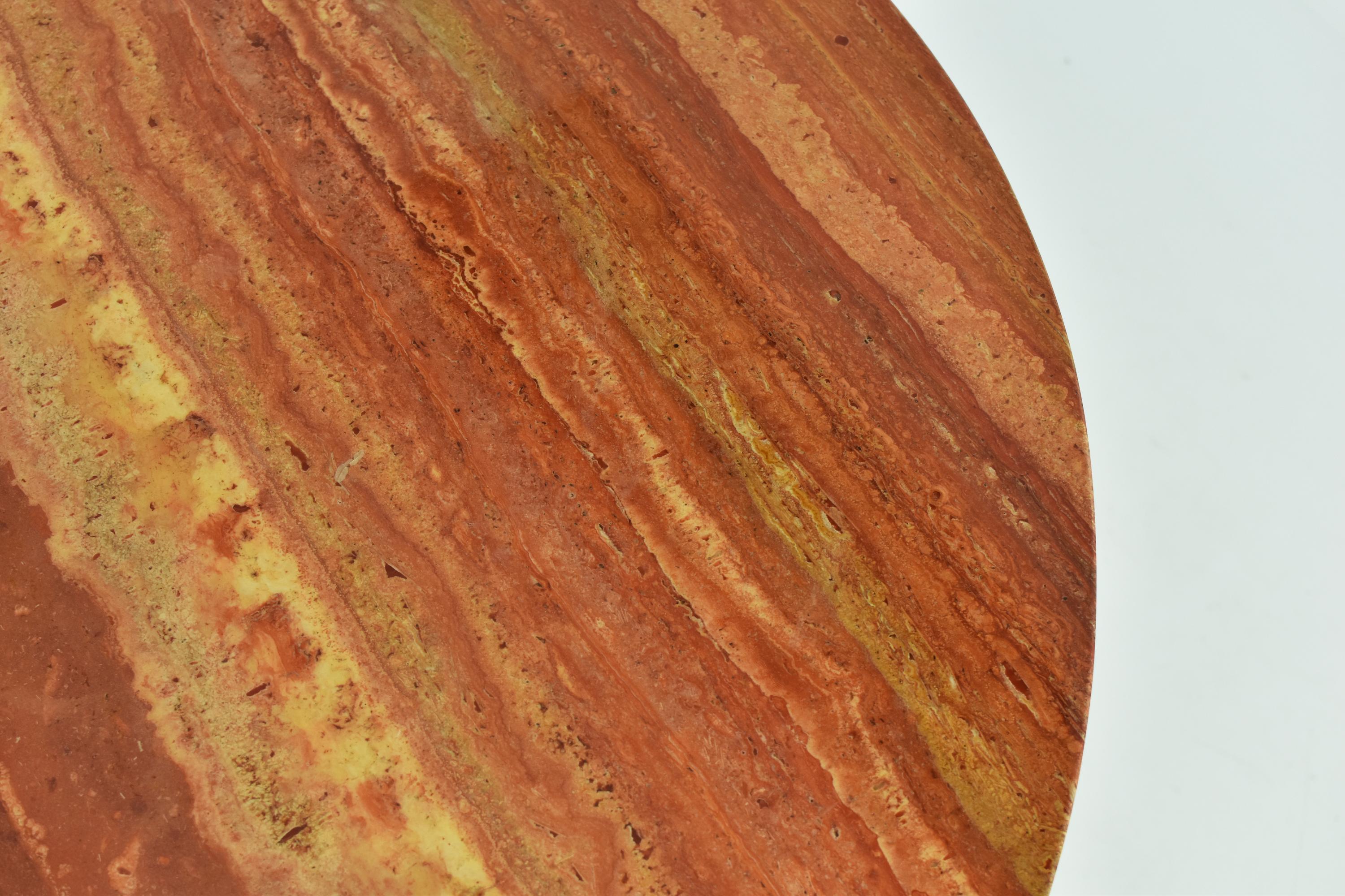 ‘Finale’ Dining Table in Persian Travertine by Peter Draenert, Germany 1970s 1