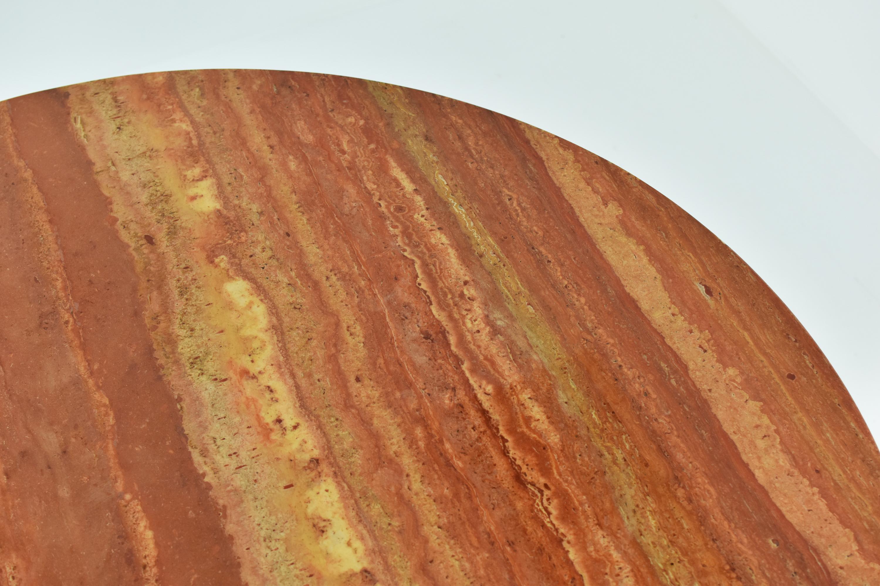 ‘Finale’ Dining Table in Persian Travertine by Peter Draenert, Germany 1970s 2