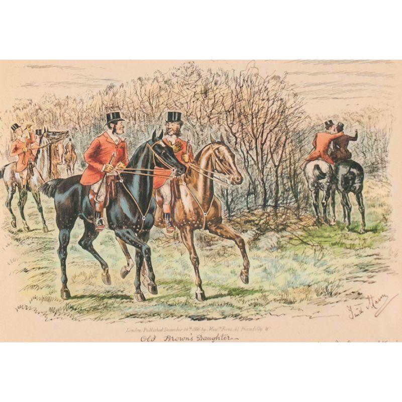 Classic fox-hunt colour print by Finch Mason (1850-1915) signed (LR) published 1886 by Fore's of Piccadilly London

Print Sz: 12 3/4