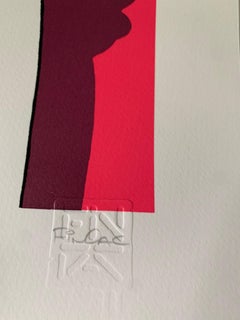 Ode to Patrick Nagel Sonyeo Screenprint Signed Numbered and Embossed