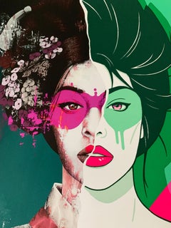 Ode to Patrick Nagel Sonyeo Screenprint Signed Numbered and Embossed