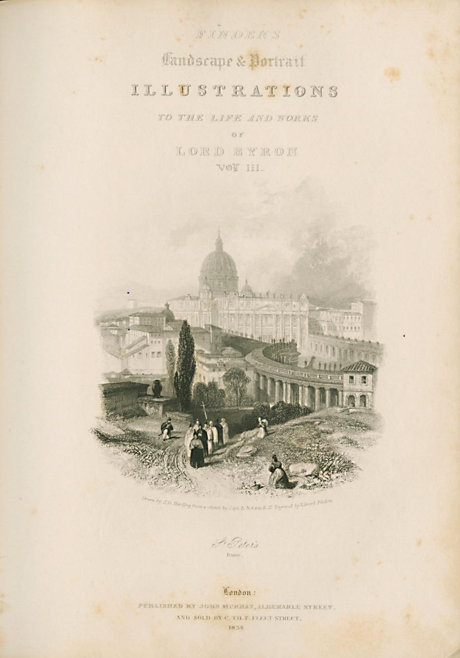 English Finden's Illustrations for the Life and Works of Lord Byron For Sale