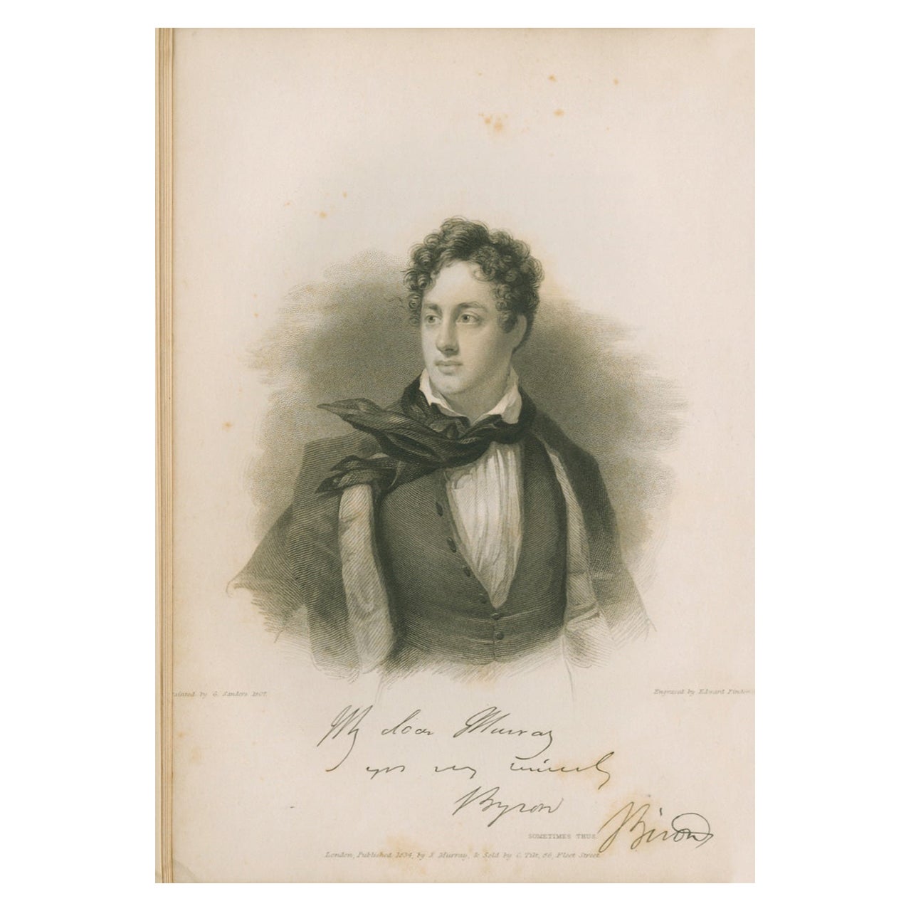 Les illustrations de Finden pour la vie et les œuvres de Lord Byron en vente