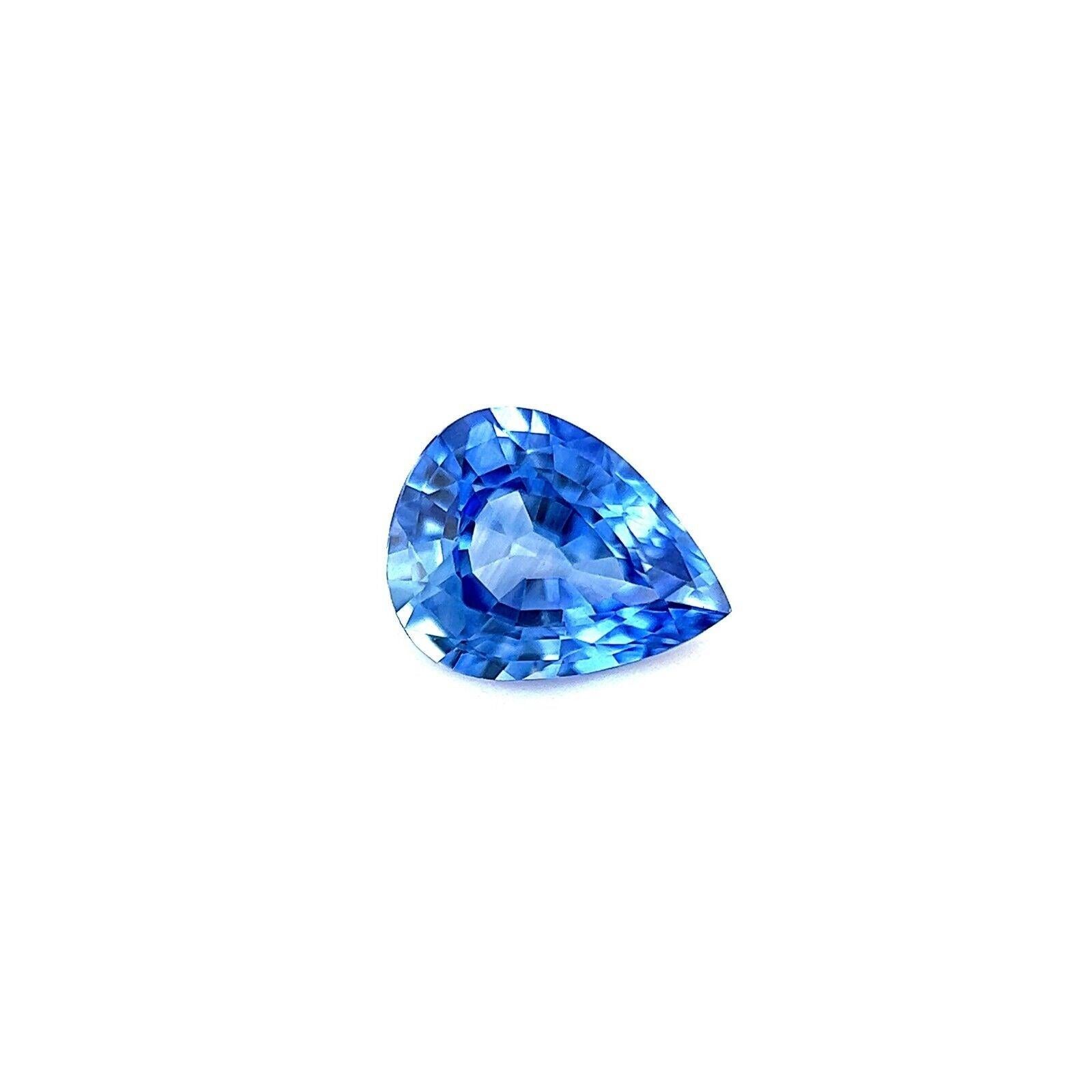 Fine 0.64ct Malibu Blue Ceylon Sapphire Pear Cut Rare Gemstone 6.2x4.8mm VVS

Fine Natural Malibu Blue Ceylon Sapphire Gemstone.
Rare sapphire with a fine vivid Malibu blue colour and excellent clarity, VVS. Also has an excellent pear teardrop cut.
