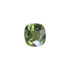 Fine 0.74ct Vivid Green Untreated Sapphire Australian Cushion Cut Gem