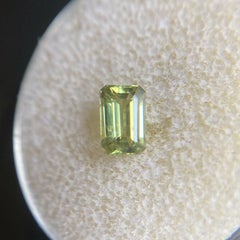 Zaffiro australiano fine 0,80ct Greene & Greene non trattato Taglio smeraldo