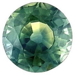 Fine 0.80ct Parti Colour Sapphire Australian Untreated Green Yellow Round 5mm