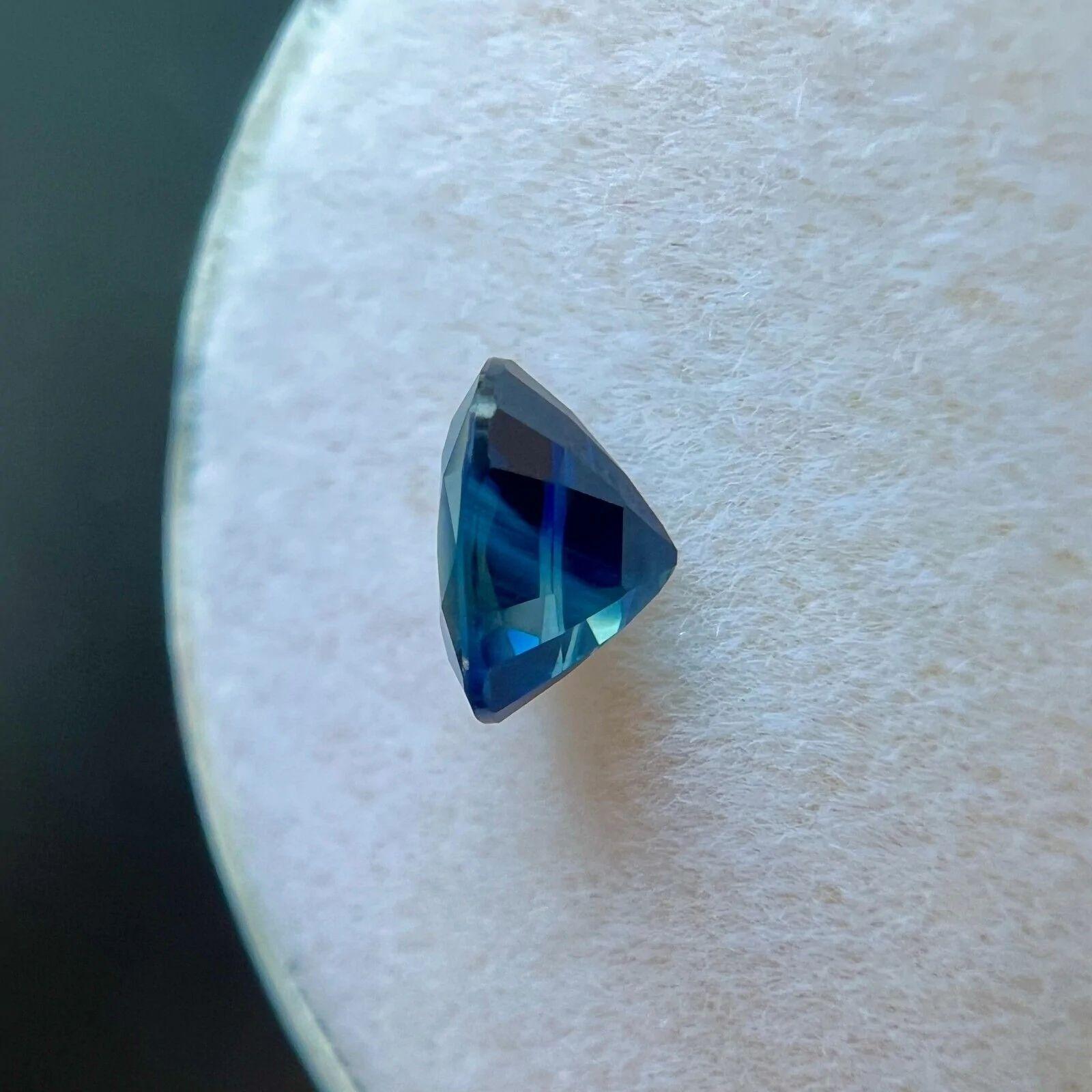 Fine 0.86ct Green Blue Natural Thai Sapphire Oval Cut Rare Gem 6.2x4.5mm VS

Natural Fine Green Blue Thai Sapphire Gemstone.
0.86 Carat with a beautiful vivid green blue colour and good clarity, a clean stone with only some small natural inclusions
