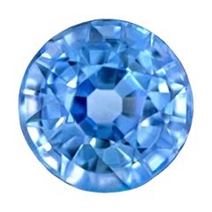 Fine 1.02ct Natural Ceylon Sapphire Vivid Blue Round Cut 5.5mm Loose Gem VVS