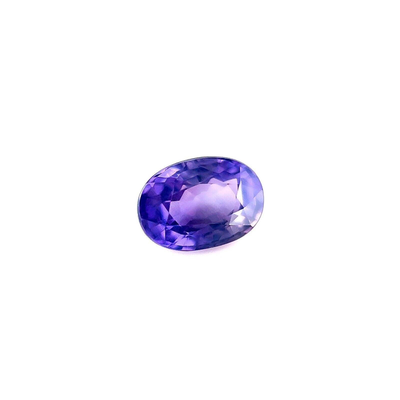 Fine 1.02ct Sapphire GIA Certified Purple Lilac Untreated Oval Cut Gem 6.6X4.7mm

GIA Certified Untreated Vivid Lilac Purple Sapphire Gemstone (pierre précieuse non traitée de saphir violet lilas).
Saphir naturel de 1,02 carat d'une belle couleur