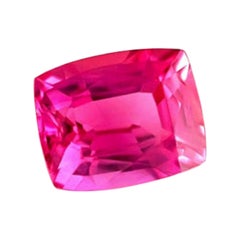 Fine 1.08ct GIA Certified Unheated Sapphire HOT Pink Cushion Cut Gemstone