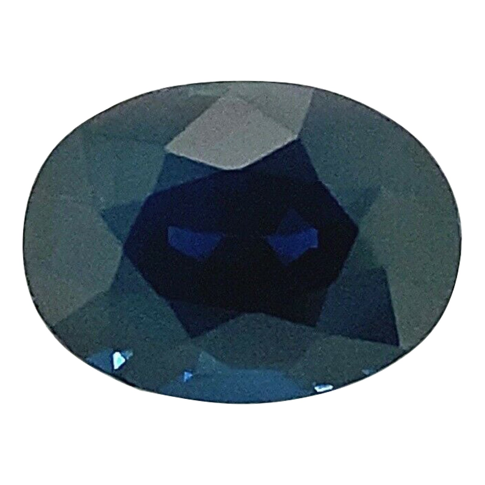 Fine 1.10ct Deep Blue Sapphire Oval Cut Rare Loose Gem For Sale