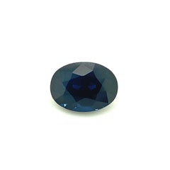 Fine 1.10ct Deep Blue Sapphire Oval Cut Rare Loose Gem