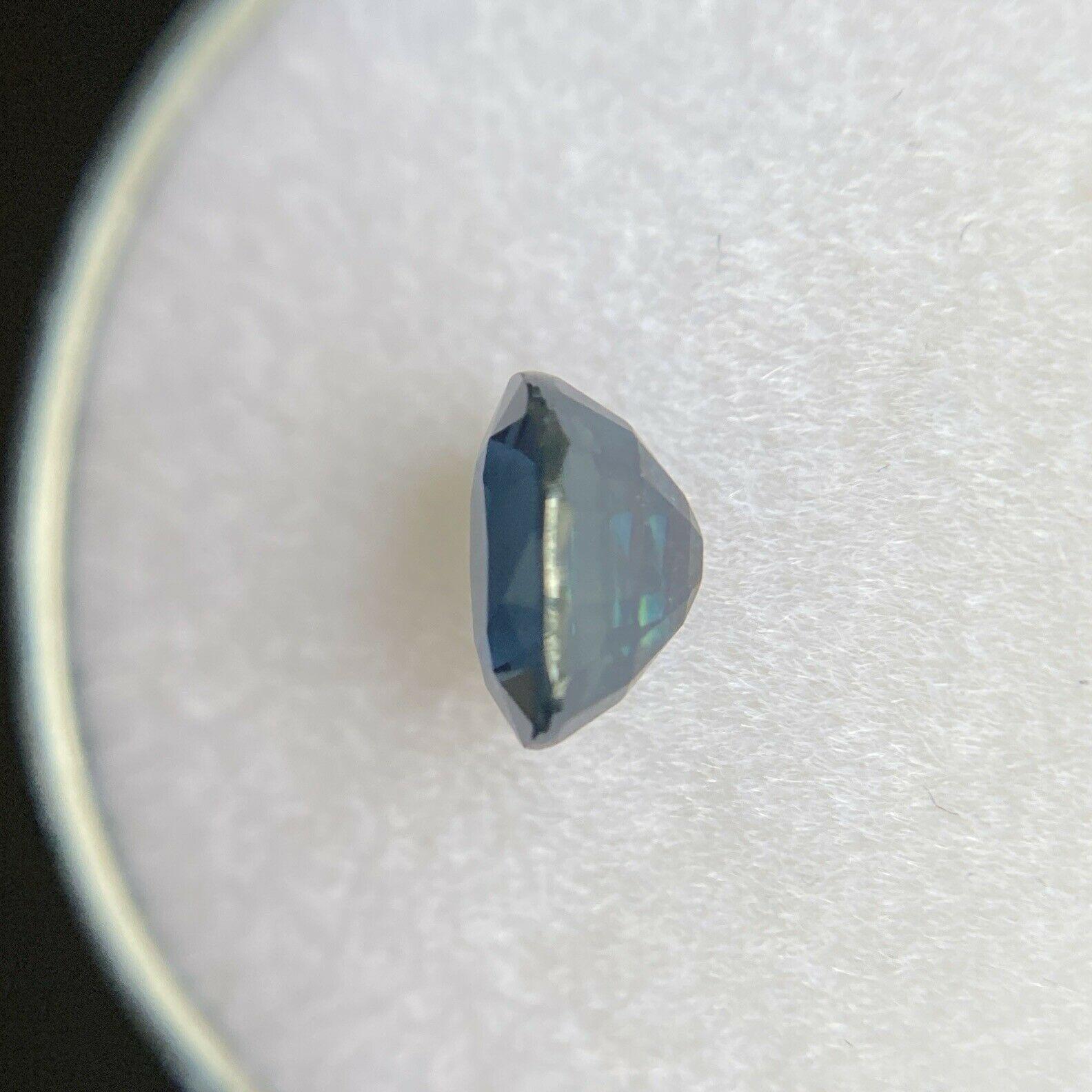 Fine 1.10ct Deep Blue Sapphire Oval Cut Rare Loose Gem In New Condition For Sale In Birmingham, GB