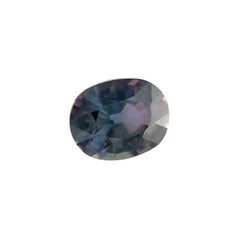 Fine 1.30Ct Purple Sapphire Gia Certified Oval Cut Untreated Gem 7.1X5.6mm