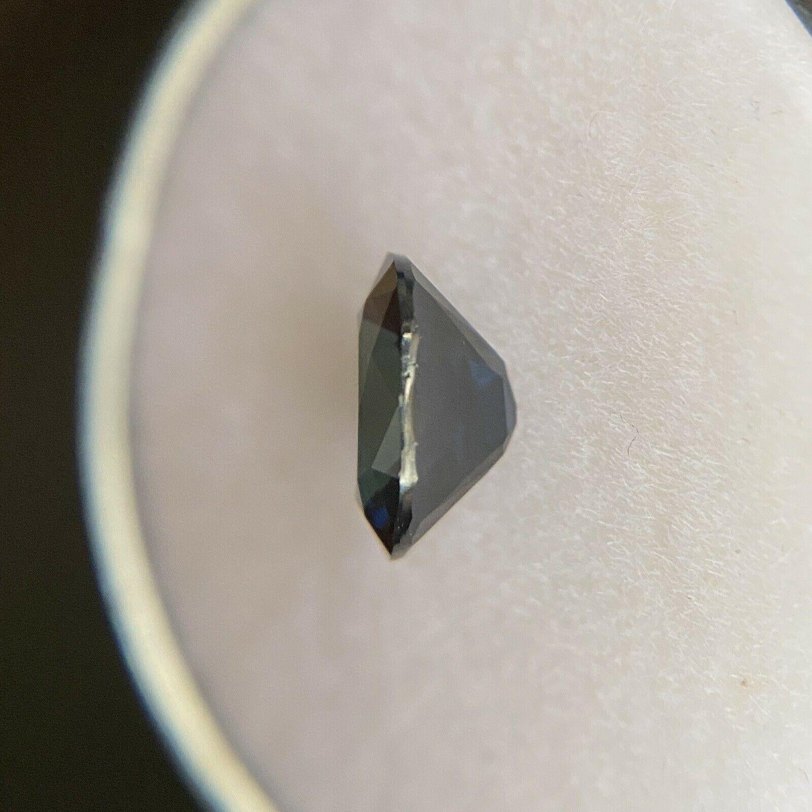 Fine 1.40ct Australian Blue Sapphire Oval Cut Rare Loose Gemstone For Sale 3