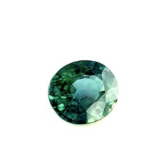 Fine 1.46ct Blue Green Teal Australian Sapphire Oval Cut Loose Gem