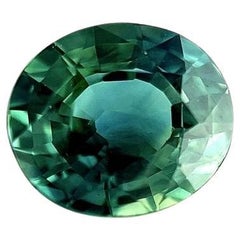 Fine 1.46ct Blue Green Teal Australian Sapphire Oval Cut Loose Gem