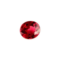 Fine 1.51ct Vivid Purple Pink Rhodolite Garnet Oval Cut Loose Gem VVS