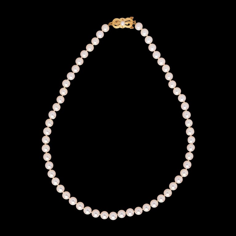Mikimoto Perlenkette mit Perlen im Angebot bei 1stDibs