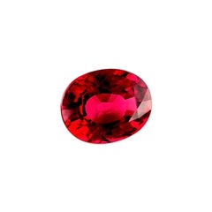 Fine 1.69ct Vivid Pink Purple Rhodolite Garnet Oval Cut Calibrated Gem VS