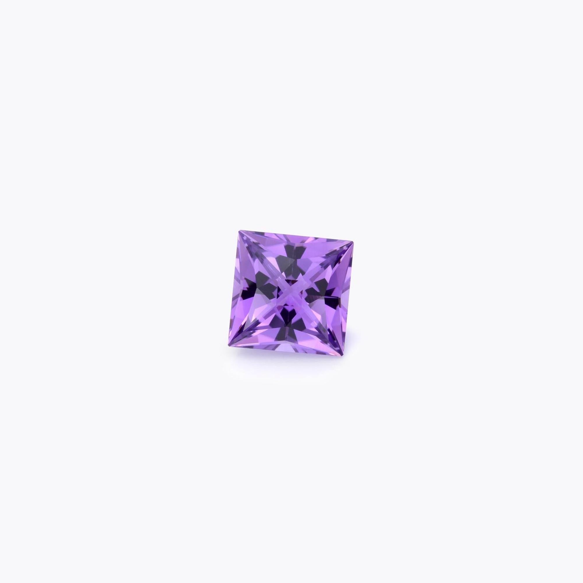 Fine 17.86-Carat Princess-Cut Amethyst Loose Gemstone – Merkaba Custom Jewelry In New Condition For Sale In Beverly Hills, CA