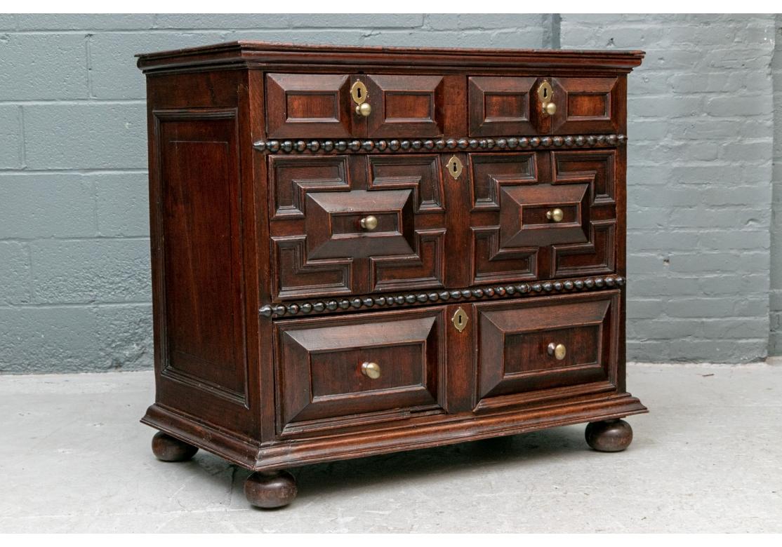 Fine 17th-18th Century, Oak Chest of Drawers For Sale 4