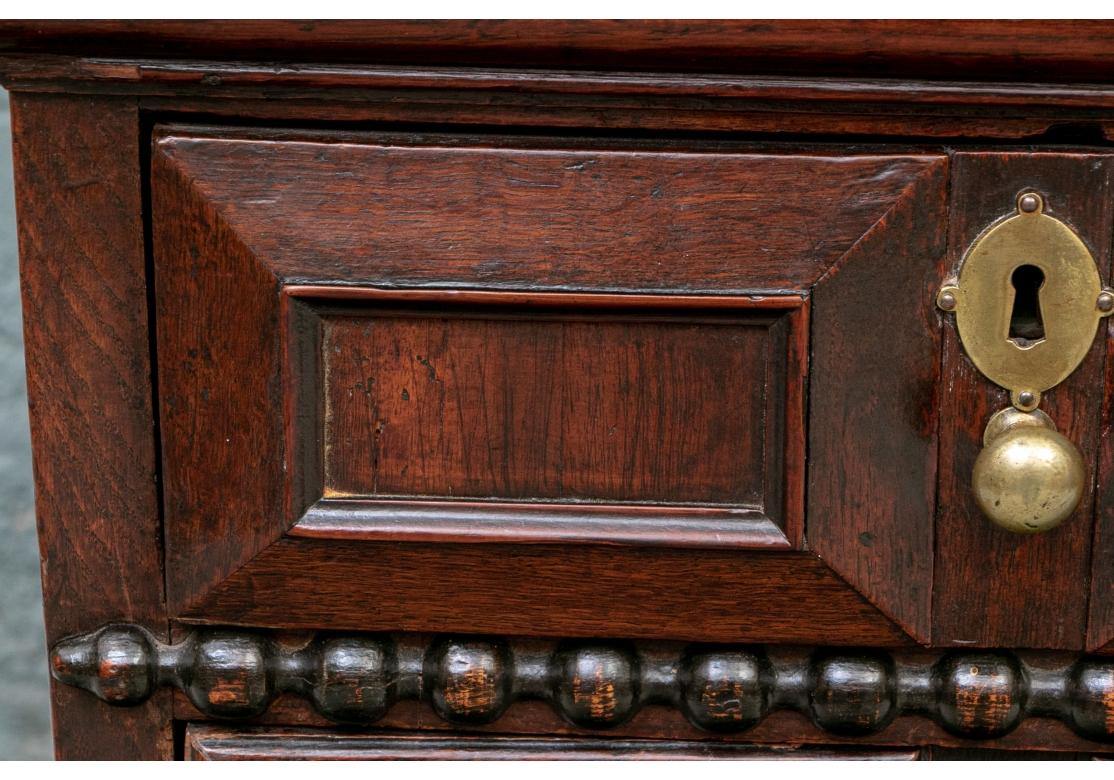 Jacobean Fine 17th-18th Century, Oak Chest of Drawers For Sale