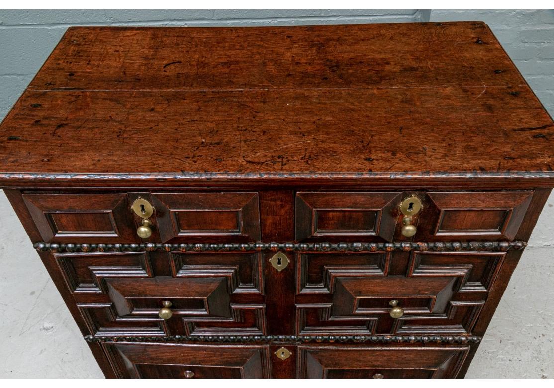 18th Century and Earlier Fine 17th-18th Century, Oak Chest of Drawers For Sale