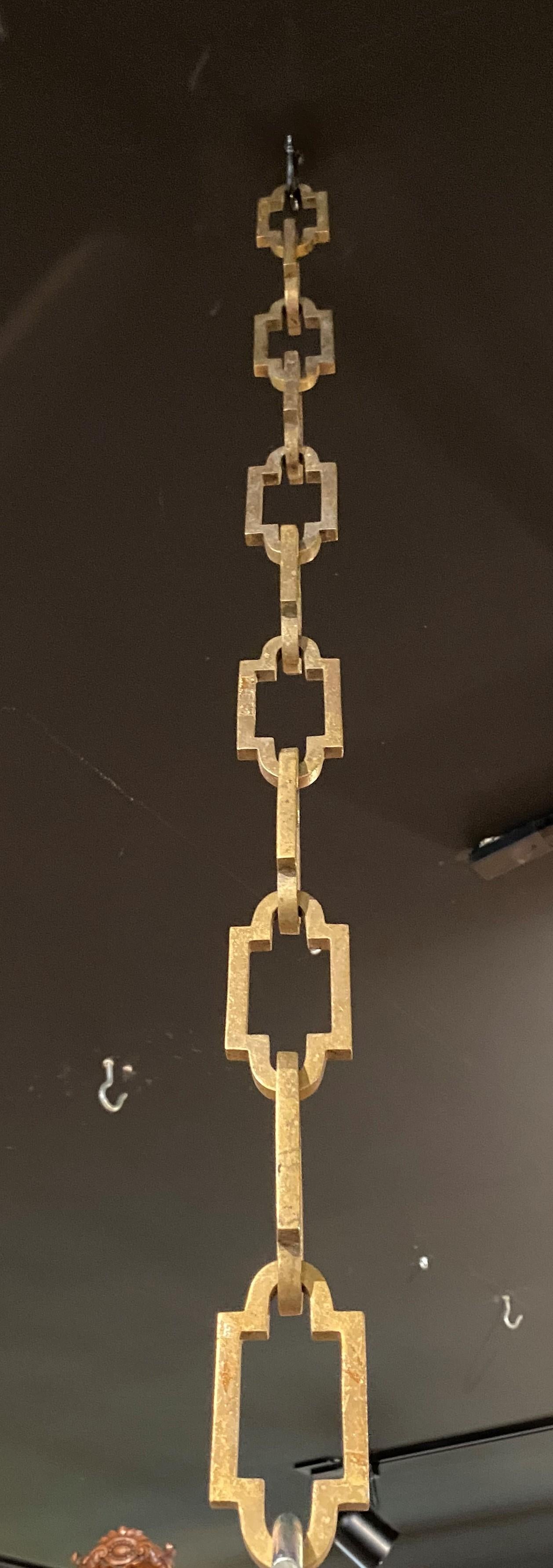 Lustre à 12 éclairages à deux niveaux en laiton polonais ou néerlandais du 17ème-18ème siècle en vente 3