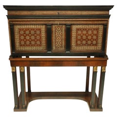 Fine 17th Century Spanish Vargueno Chest on Stand in the Moorish Taste