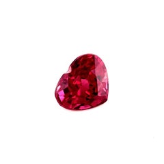 Fine 1.88ct Purplish Pink Rhodolite Garnet Heart Cut Loose Gem 7.8x6.5mm
