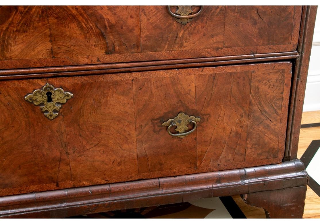 Fine 18th/19th C. Continental Figured Wood Chest Of Drawers 5