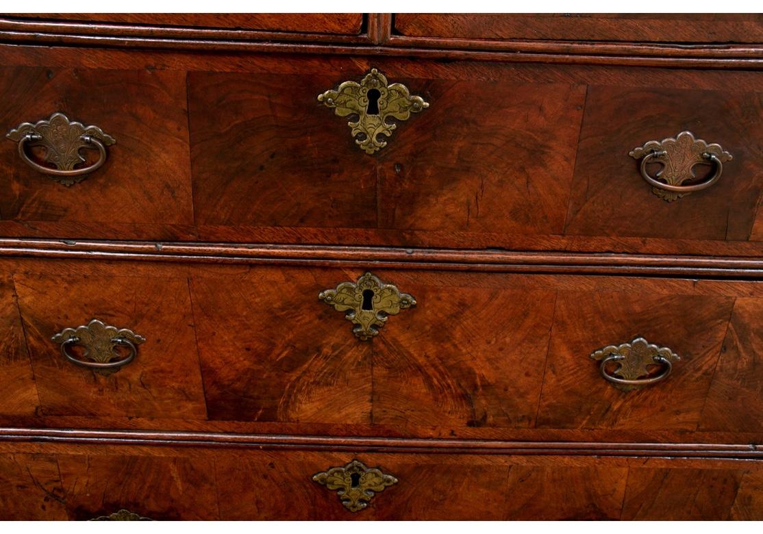 Fine 18th/19th C. Continental Figured Wood Chest Of Drawers 2