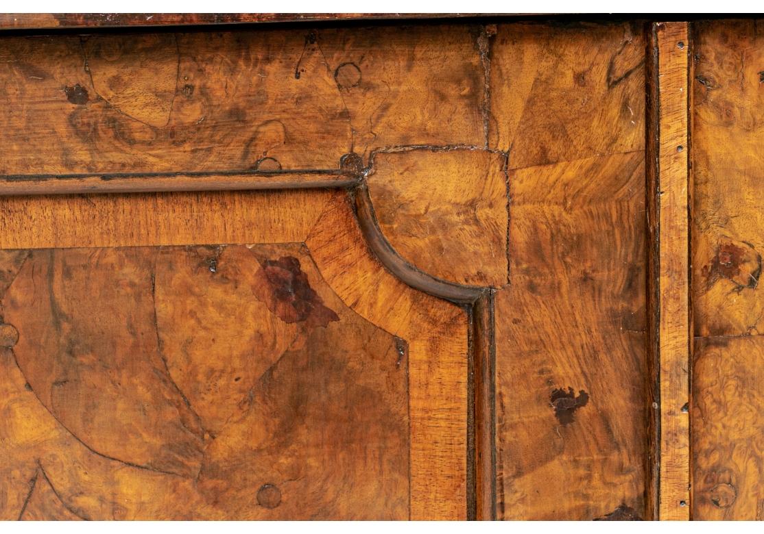 Fine 18th/19th Century Figured Burl Wood Breakfront For Sale 8
